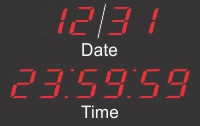 BRG Calendar Clocks with 7" LEDs