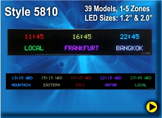BRG's Alpha Time Zone Clocks, World Clock, Zulu Clock